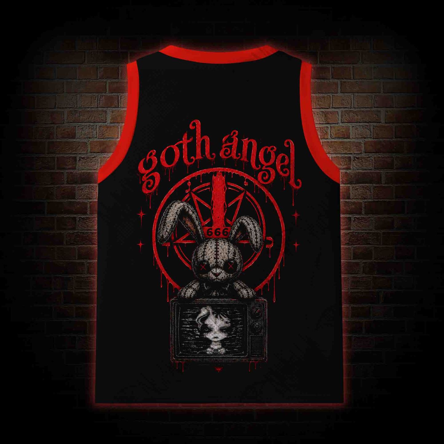 We Won't Need Eyes to See Mesh Jersey Tank Top