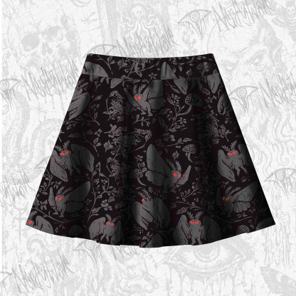 Mothman in the Jungle Skateboard Skirt