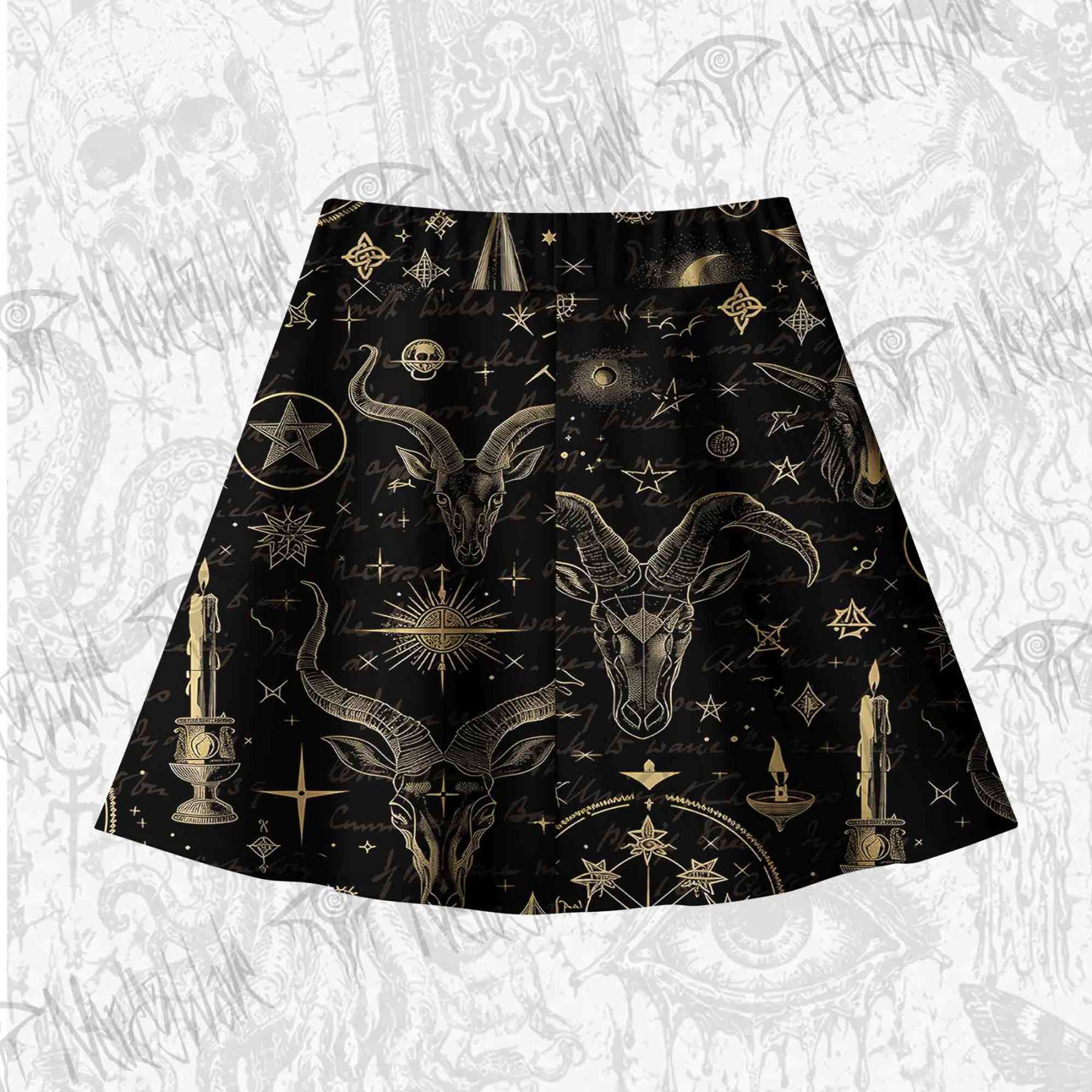 Baphomet Skateboard Skirts