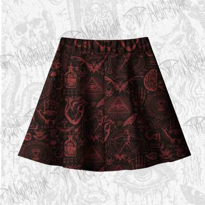Occultism Skateboard Skirts