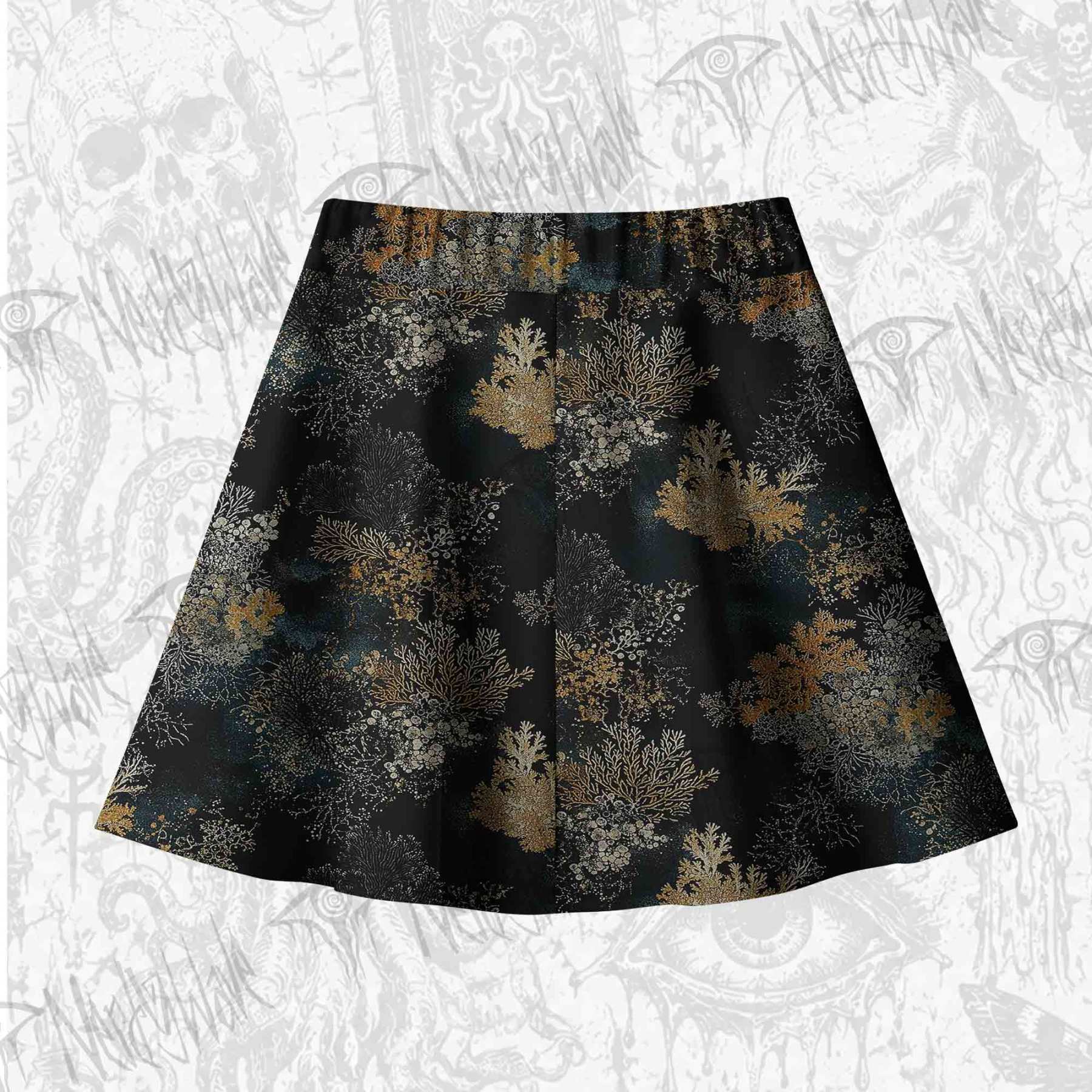 Overlooking the Dark Forest Skateboard Skirts