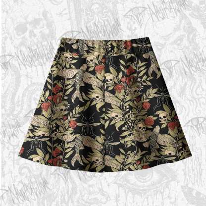 Skull and Flying Fish Skateboard Skirts