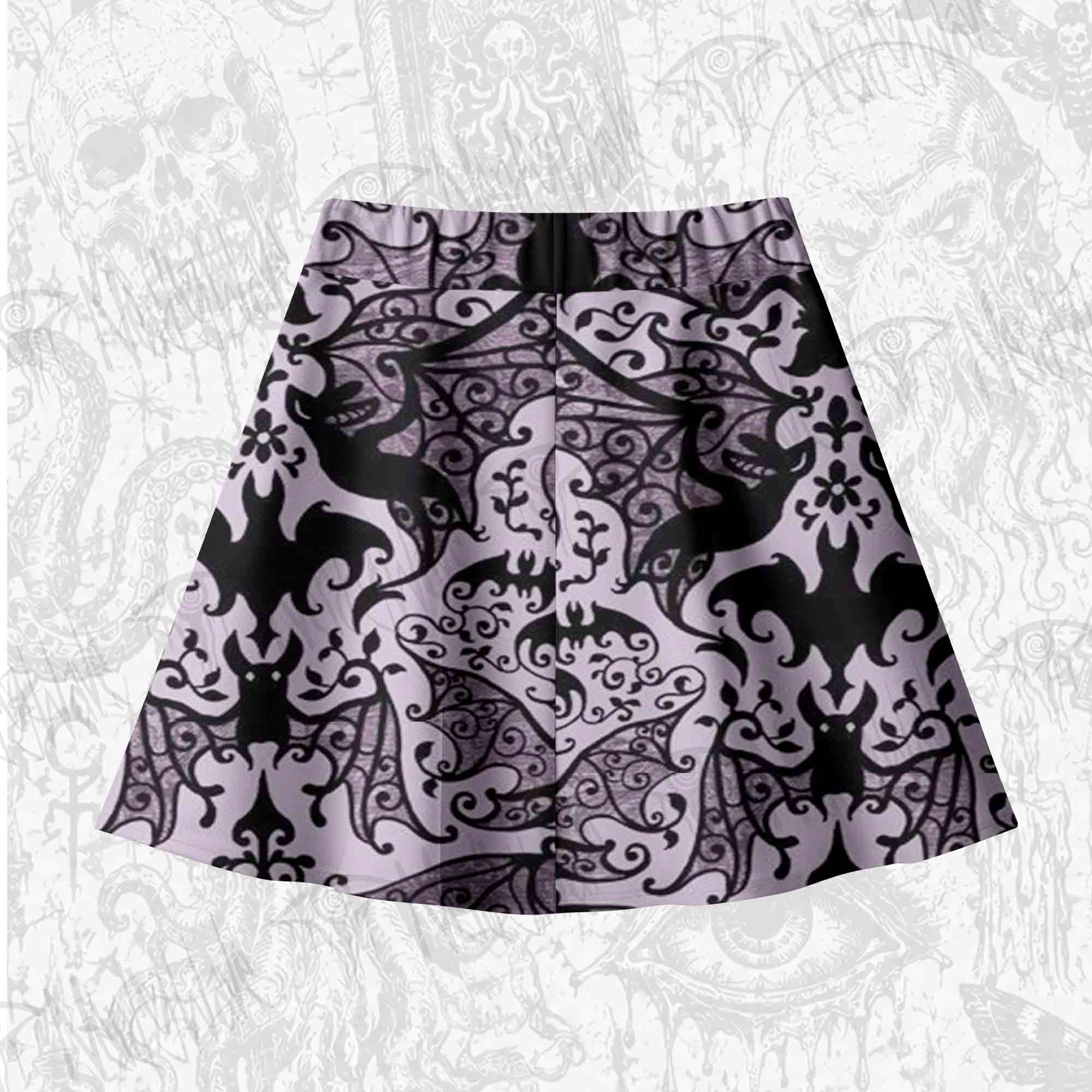 Gothic Bat Skateboard Skirts