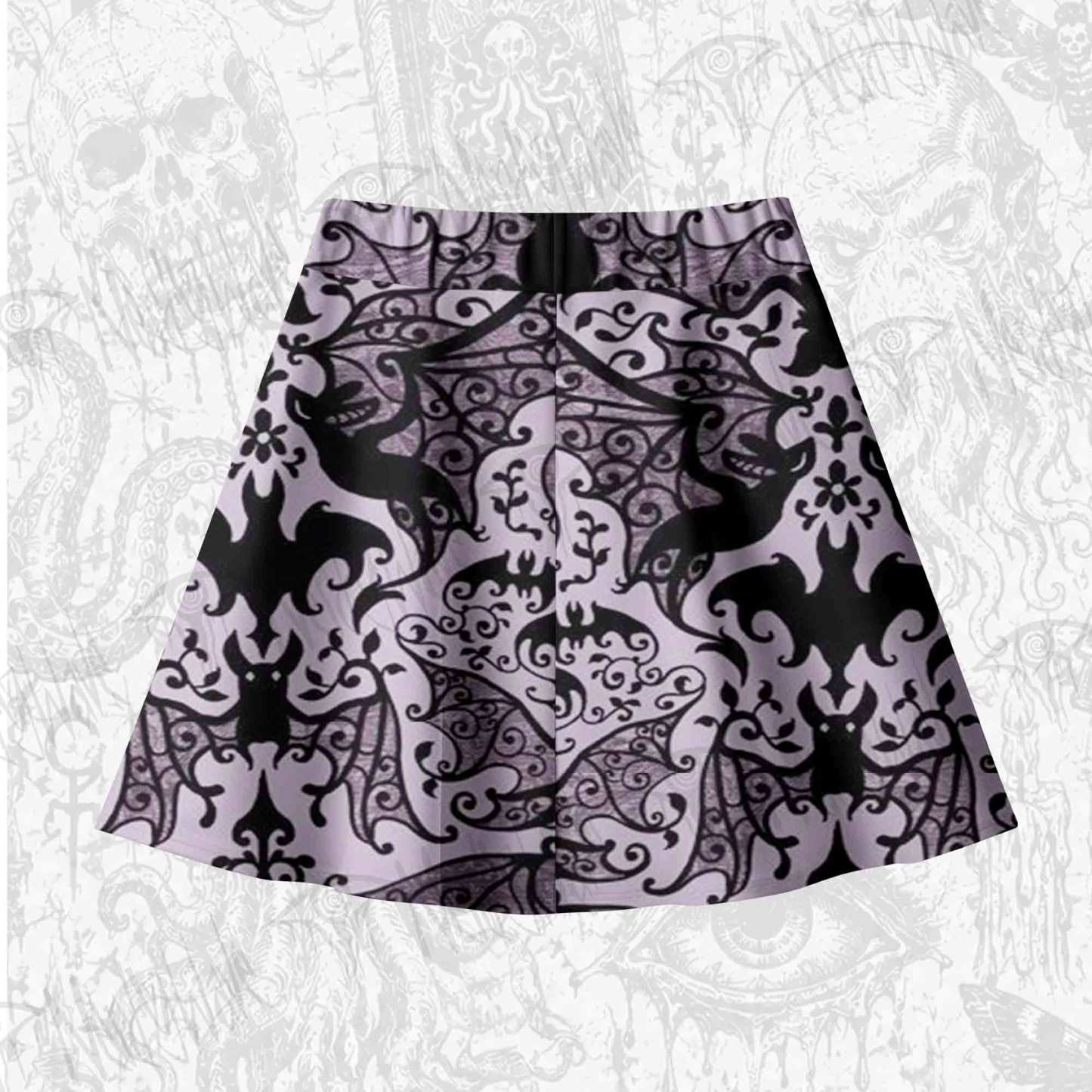 Gothic Bat Skateboard Skirts