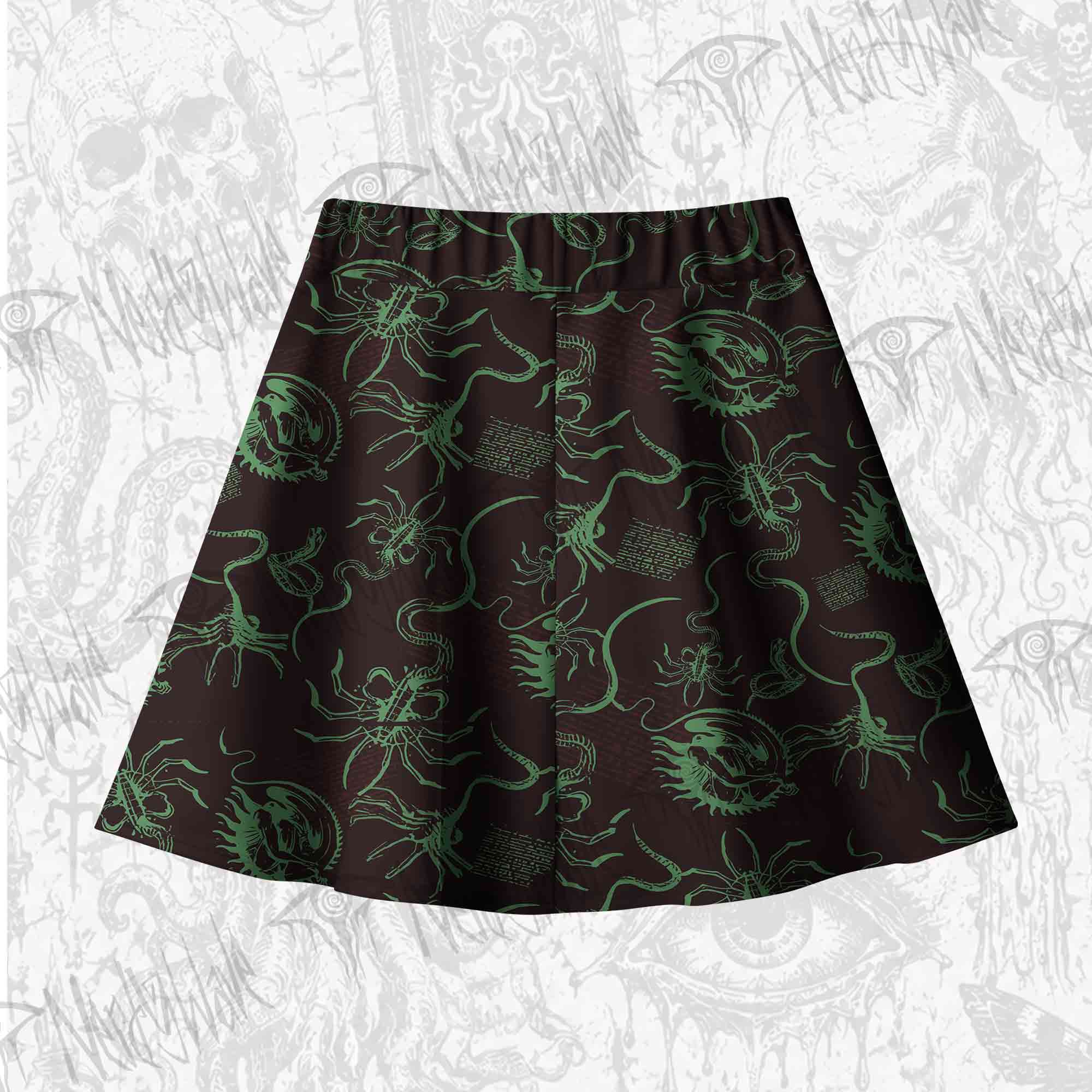 Alien Delivery Guy Skateboard Skirts