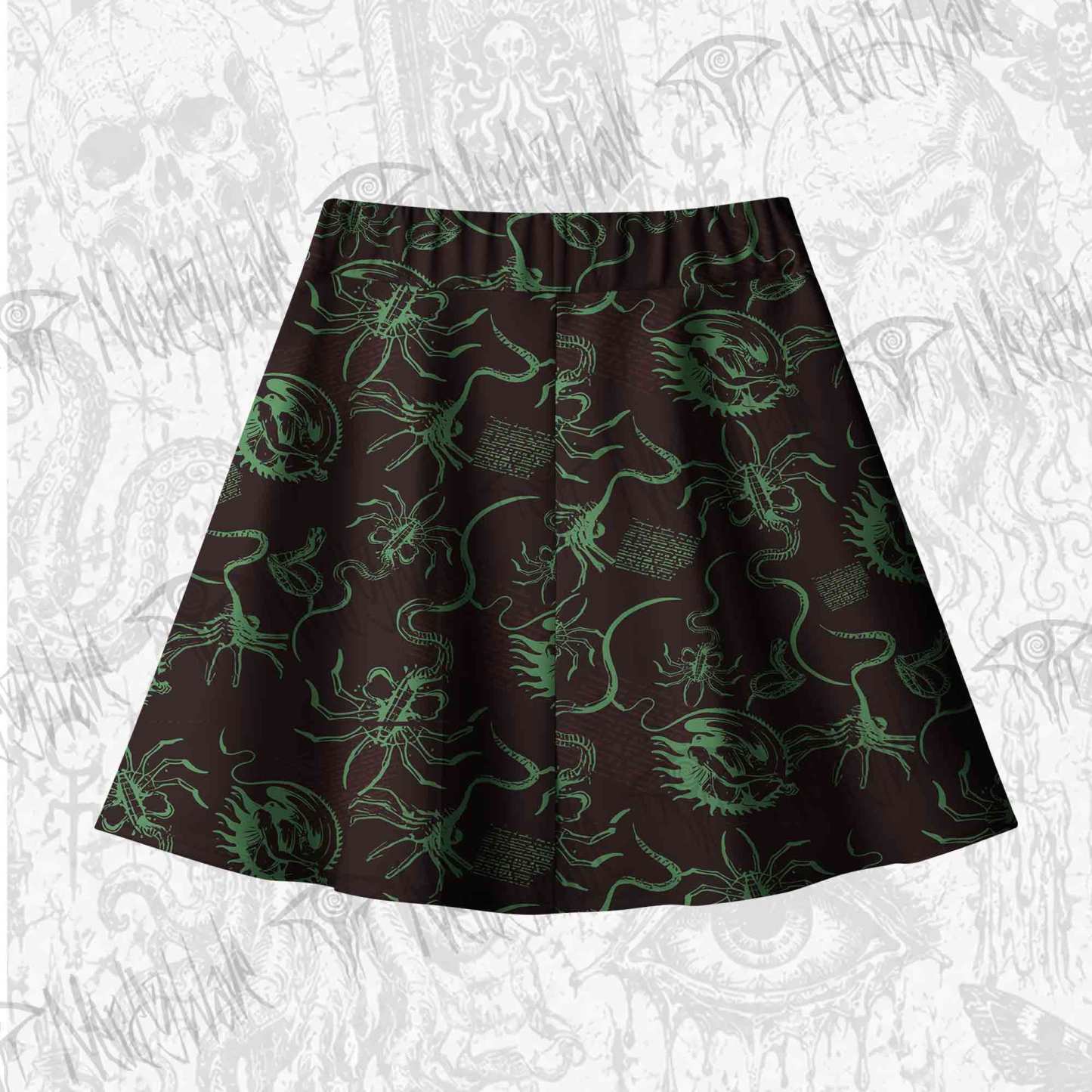 Alien Delivery Guy Skateboard Skirts