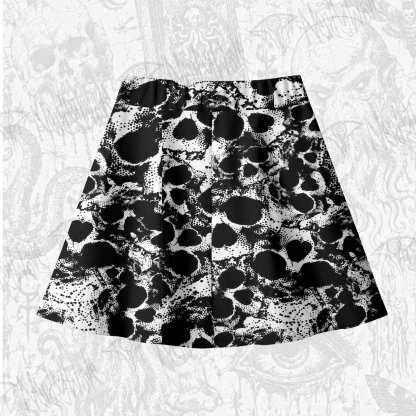 Horror Skull Skateboard Skirts