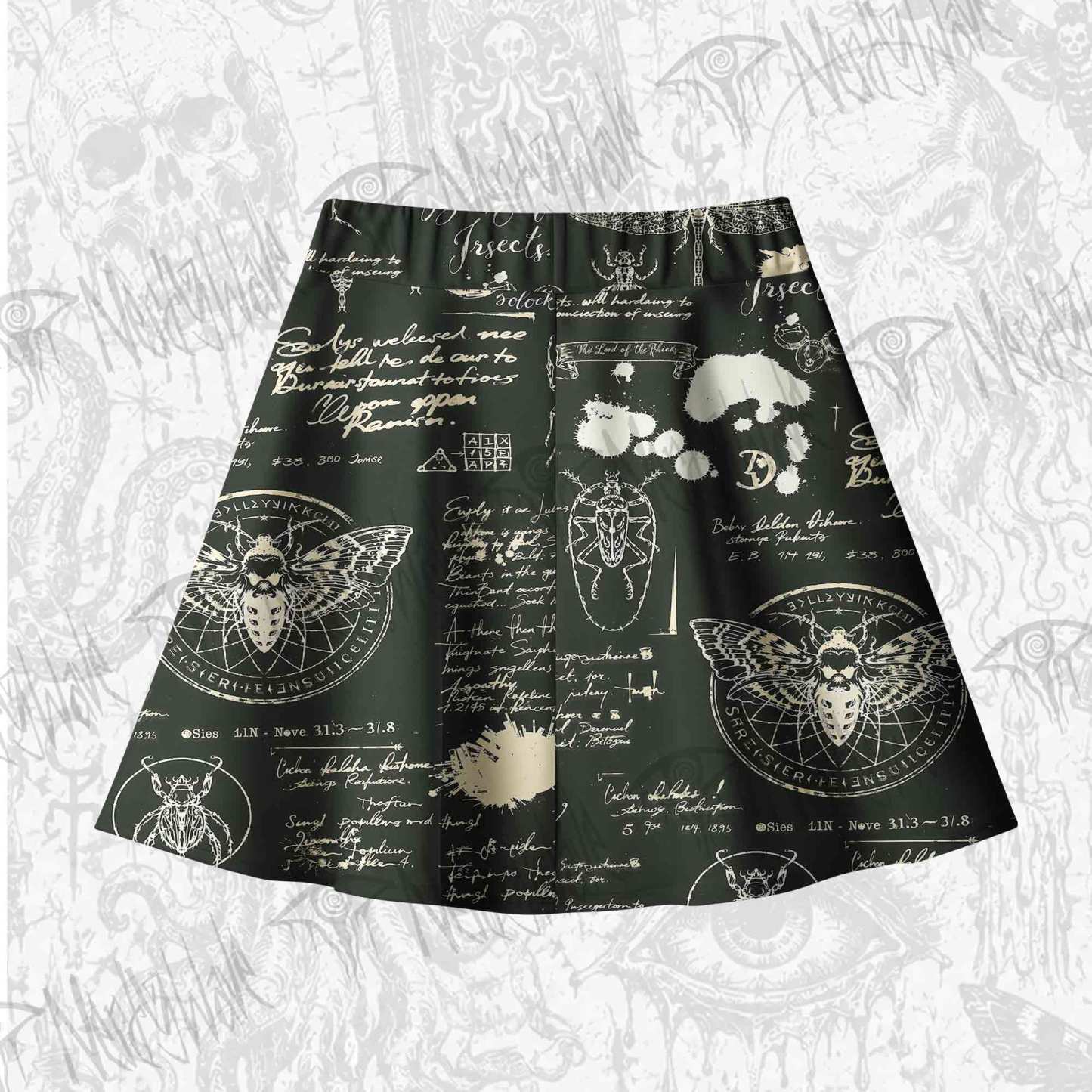 Retro Insects Skateboard Skirts