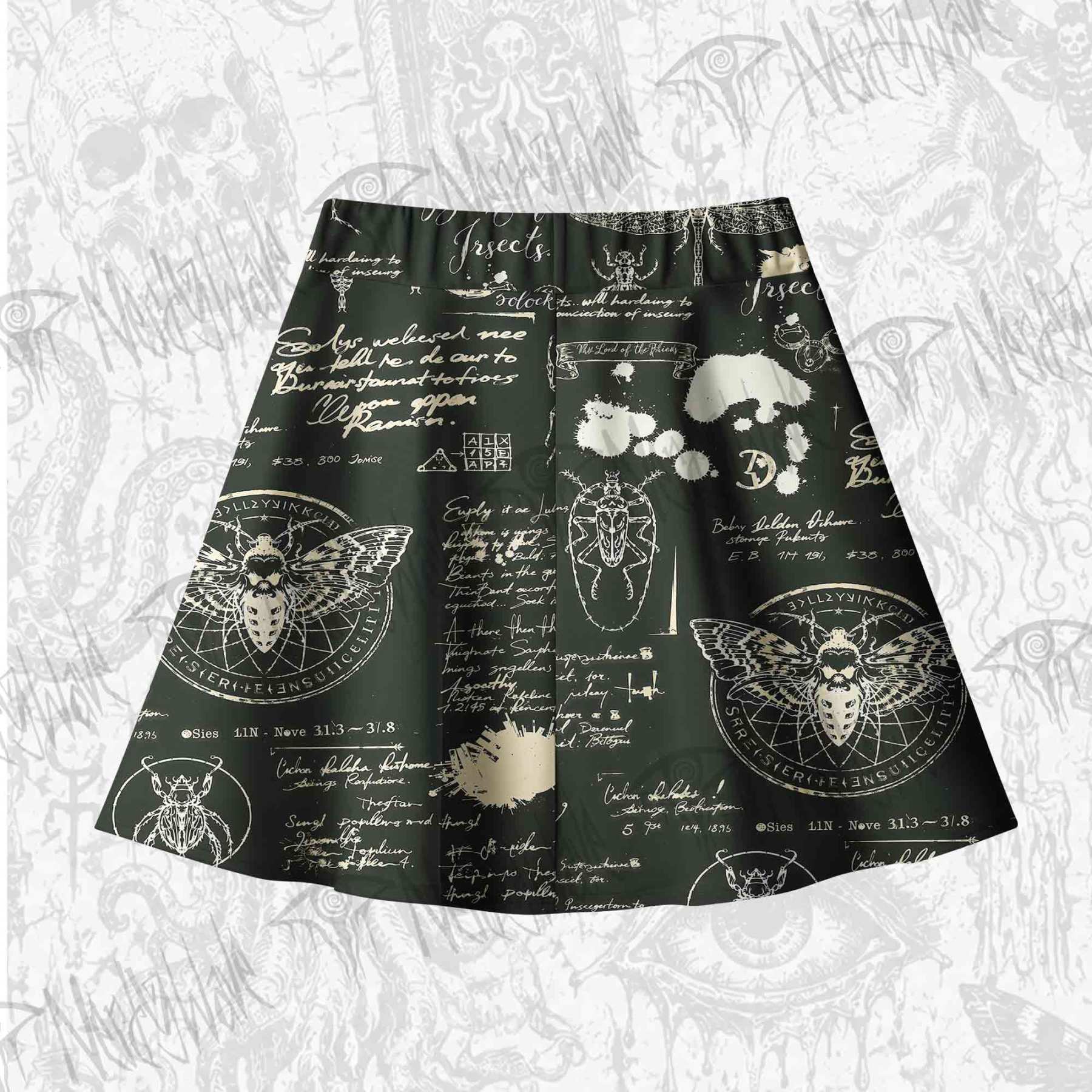 Retro Insects Skateboard Skirts