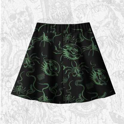 Alien Delivery Guy Skater Skirts