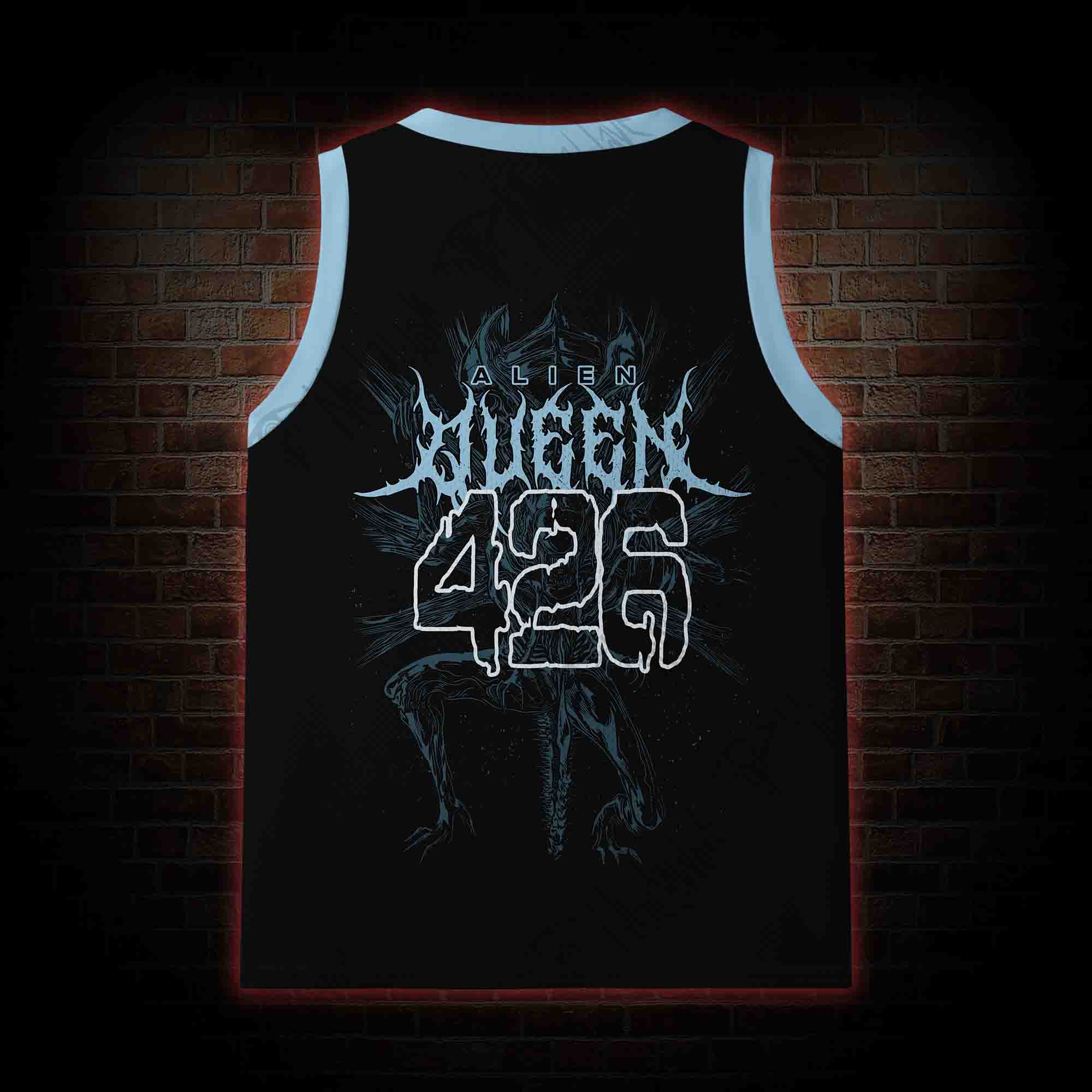 Queen & Alien Mesh Jersey Tank Top