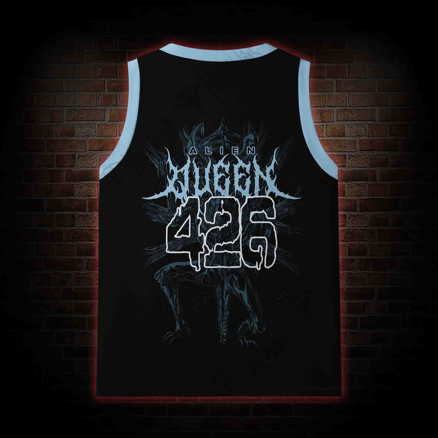 Queen & Alien Mesh Jersey Tank Top