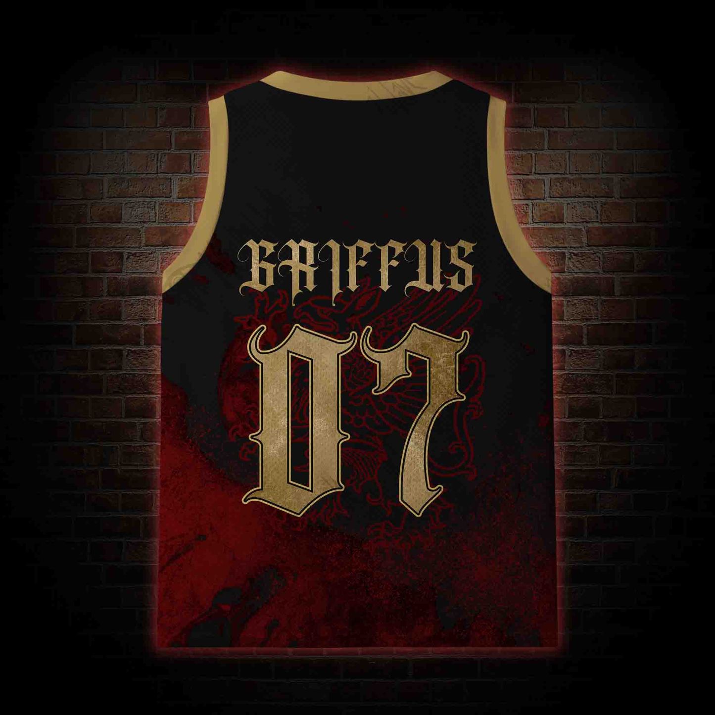 Personalized Bald Eagle Football Mesh Jersey Tank Top