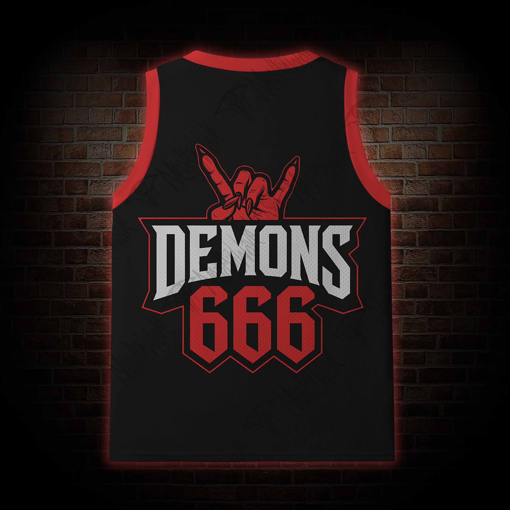 Down with My Demons Mesh Jersey Tank Top