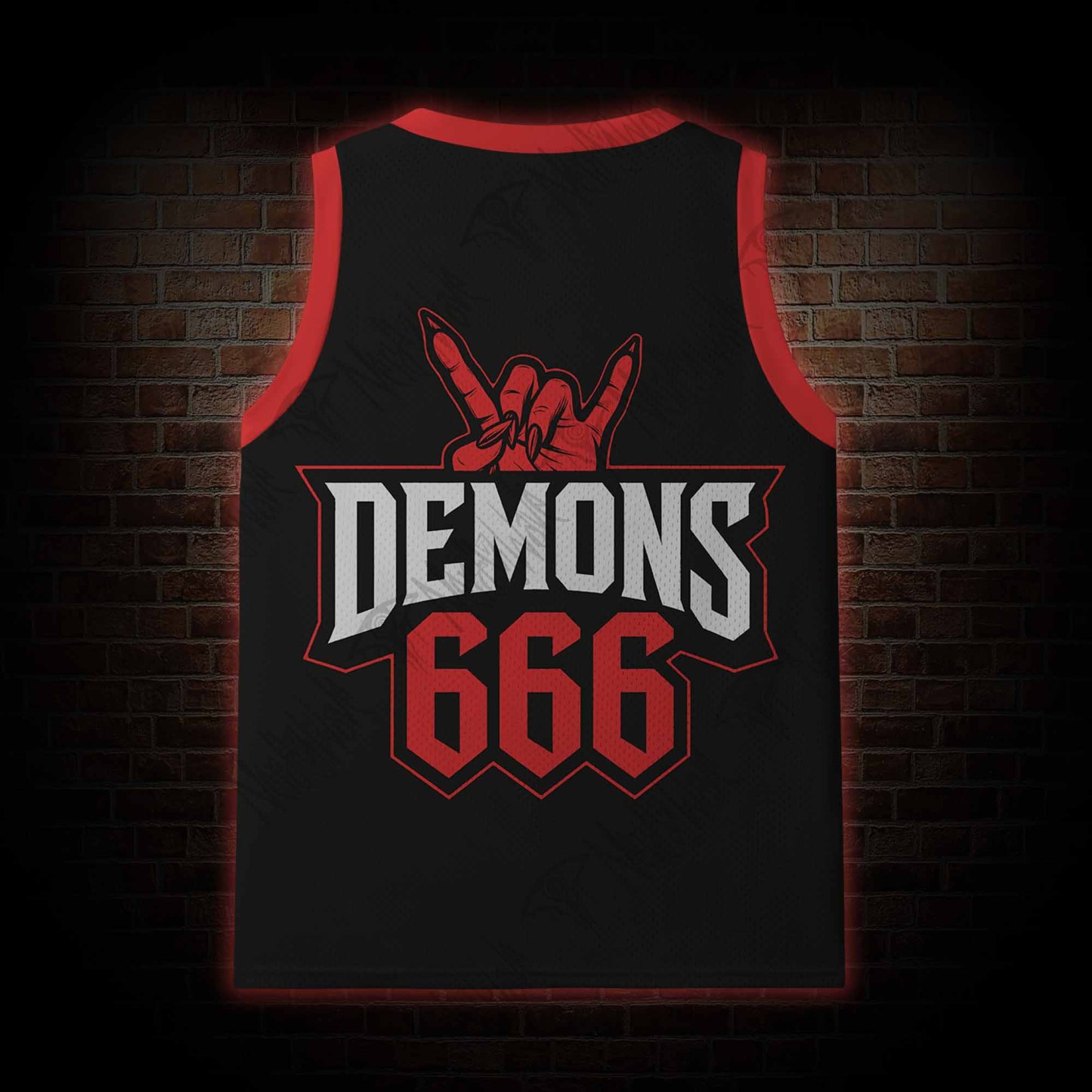 Down with My Demons Mesh Jersey Tank Top