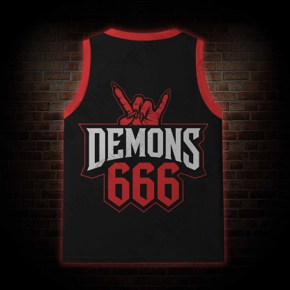 Down with My Demons Mesh Jersey Tank Top