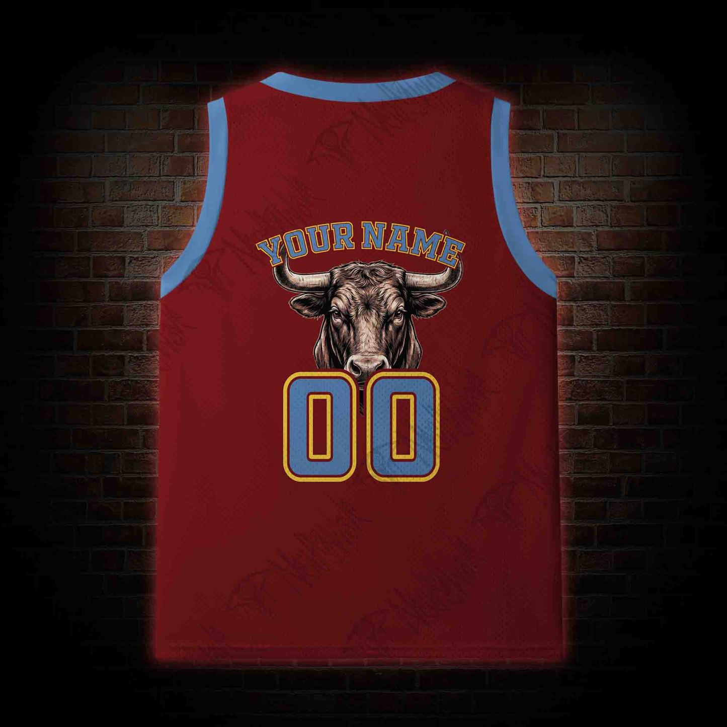 Personalized Bald Eagle Football Mesh Jersey Tank Top