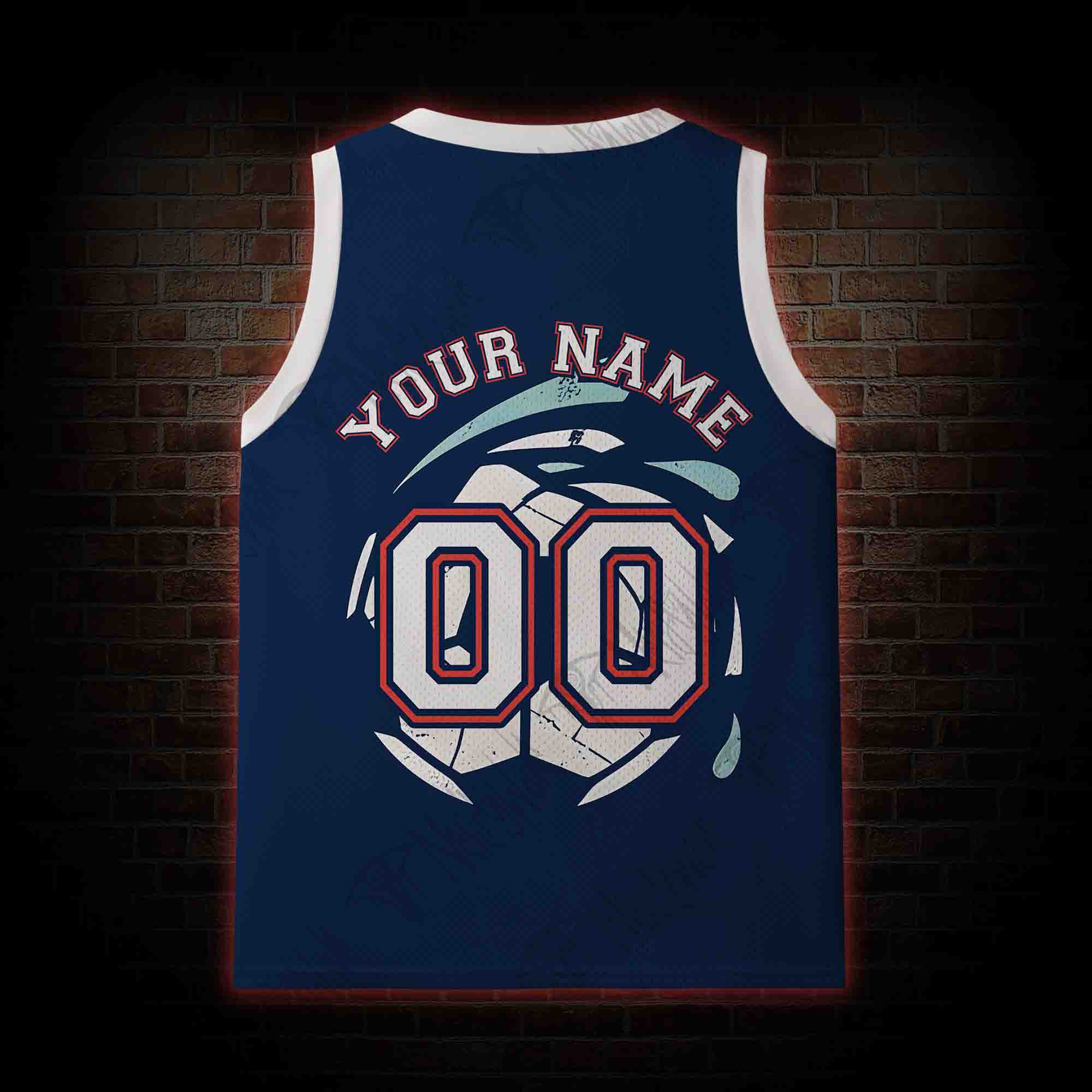 Personalized Bald Eagle Football Mesh Jersey Tank Top