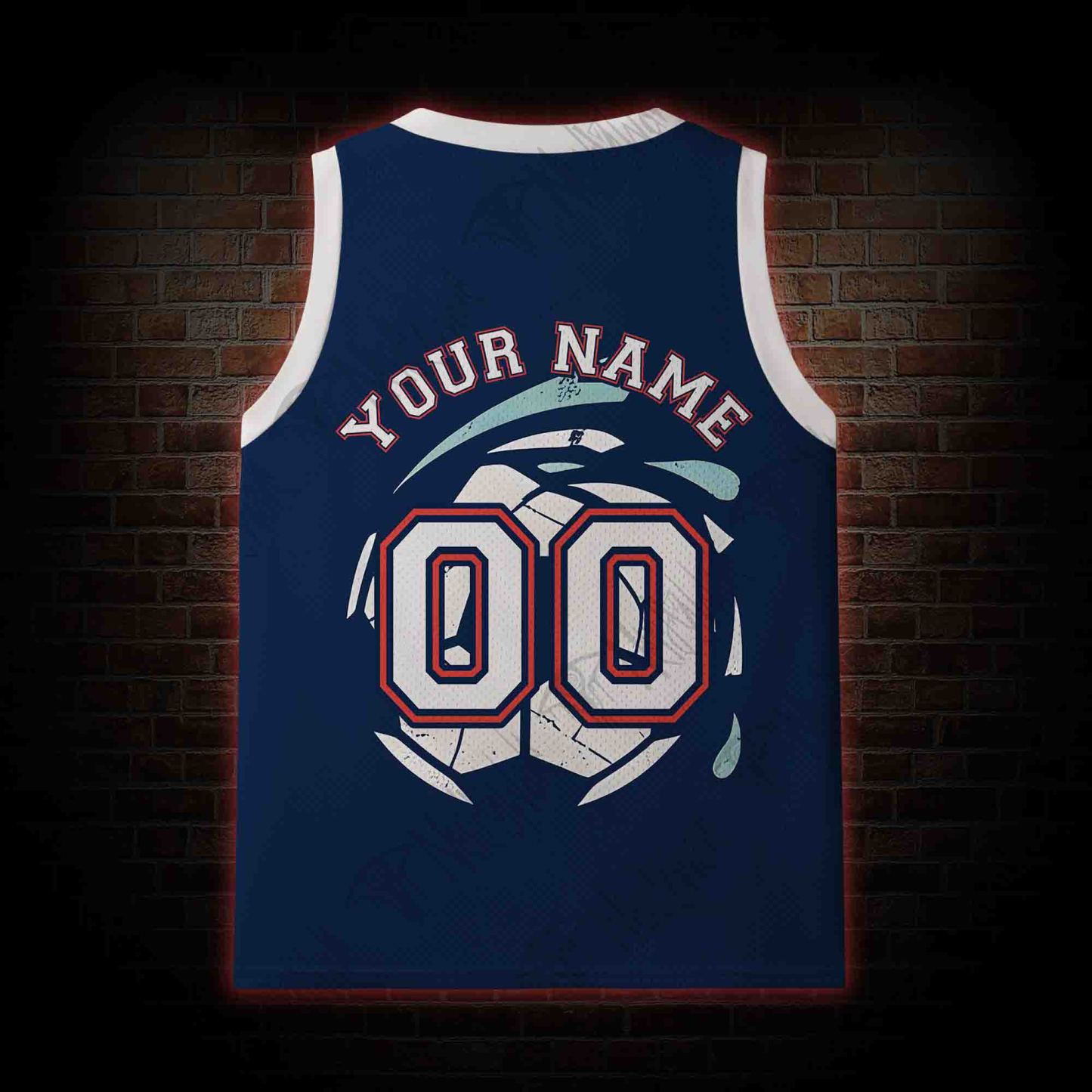 Personalized Bald Eagle Football Mesh Jersey Tank Top
