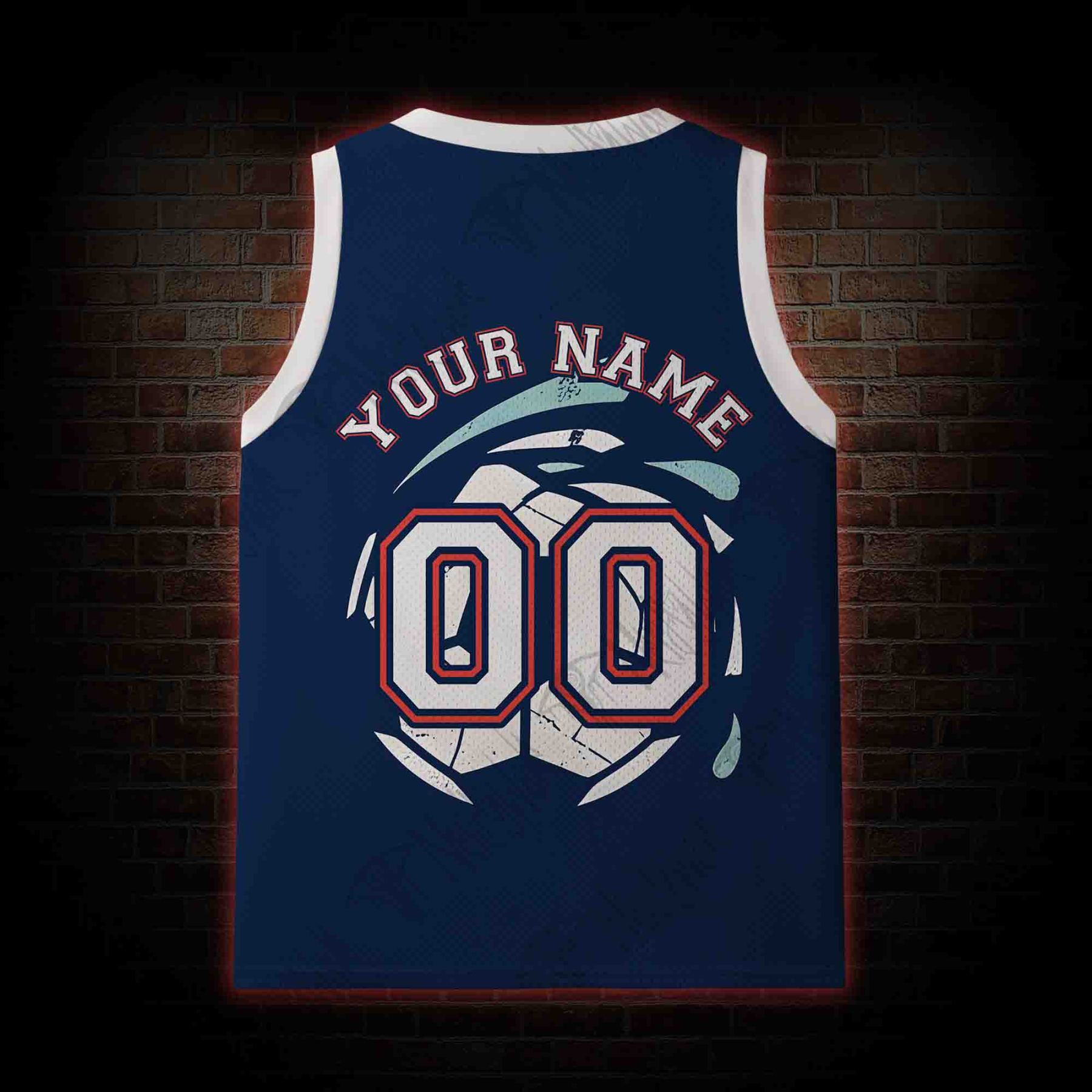Personalized Bald Eagle Football Mesh Jersey Tank Top