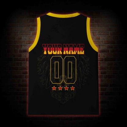 Personalized Bald Eagle Football Mesh Jersey Tank Top