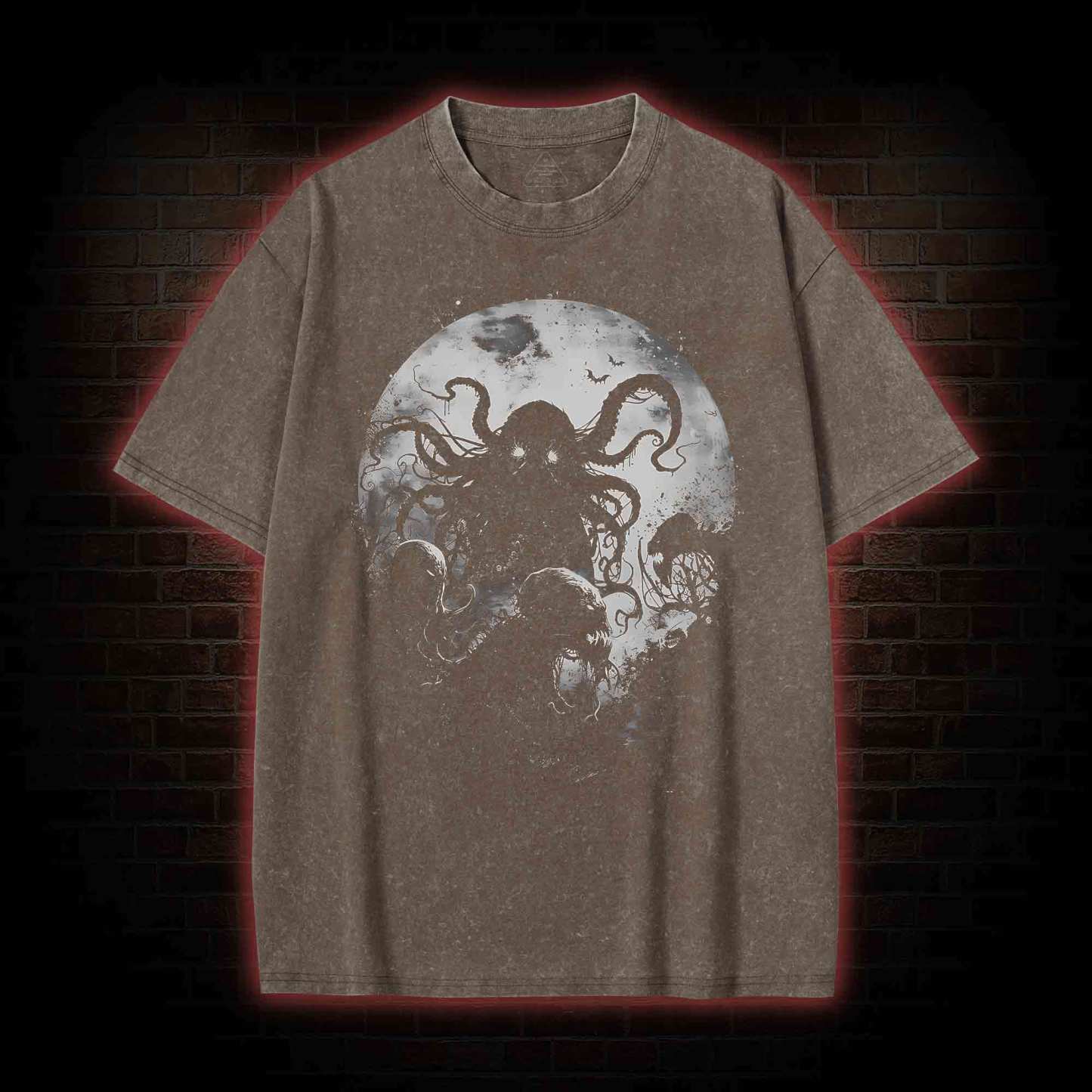Old God Cthulhu Washed T-shirt