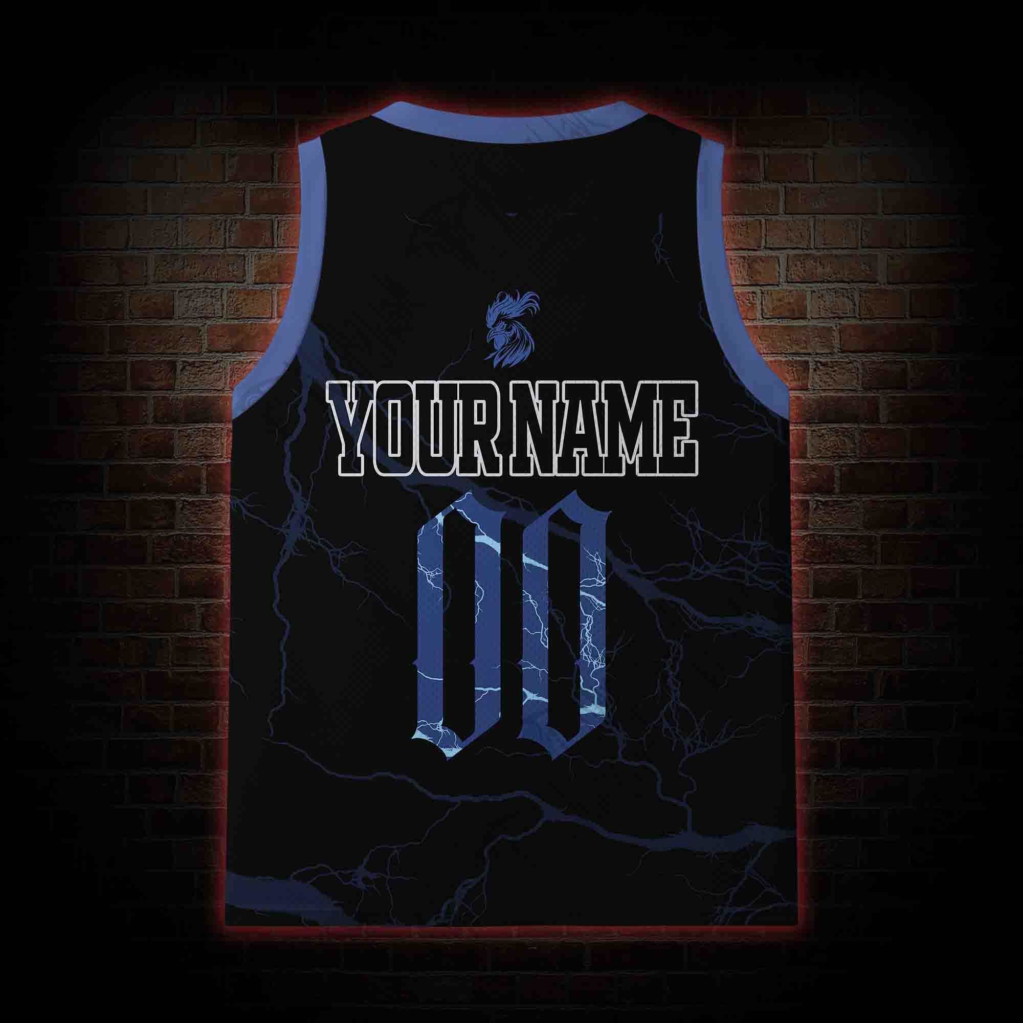 Personalized Bald Eagle Football Mesh Jersey Tank Top