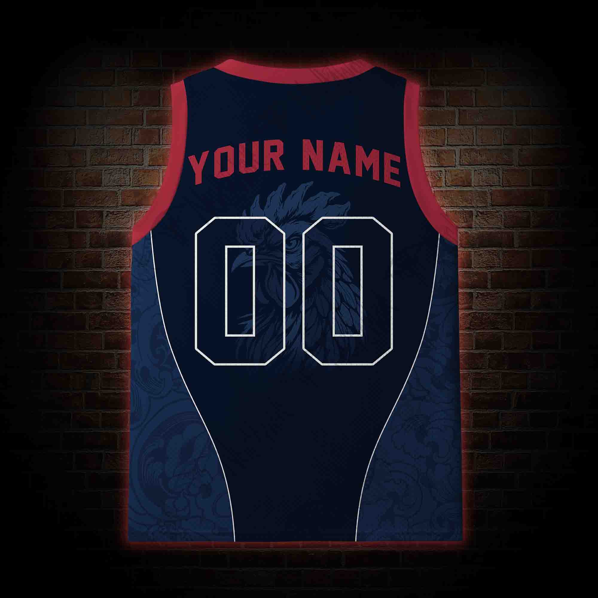 Personalized Bald Eagle Football Mesh Jersey Tank Top
