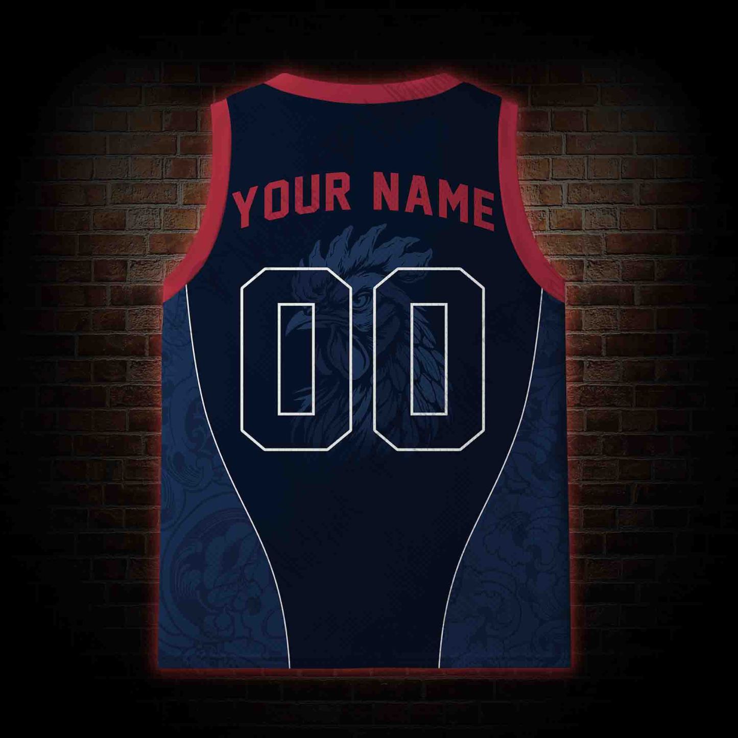 Personalized Bald Eagle Football Mesh Jersey Tank Top