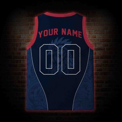 Personalized Bald Eagle Football Mesh Jersey Tank Top