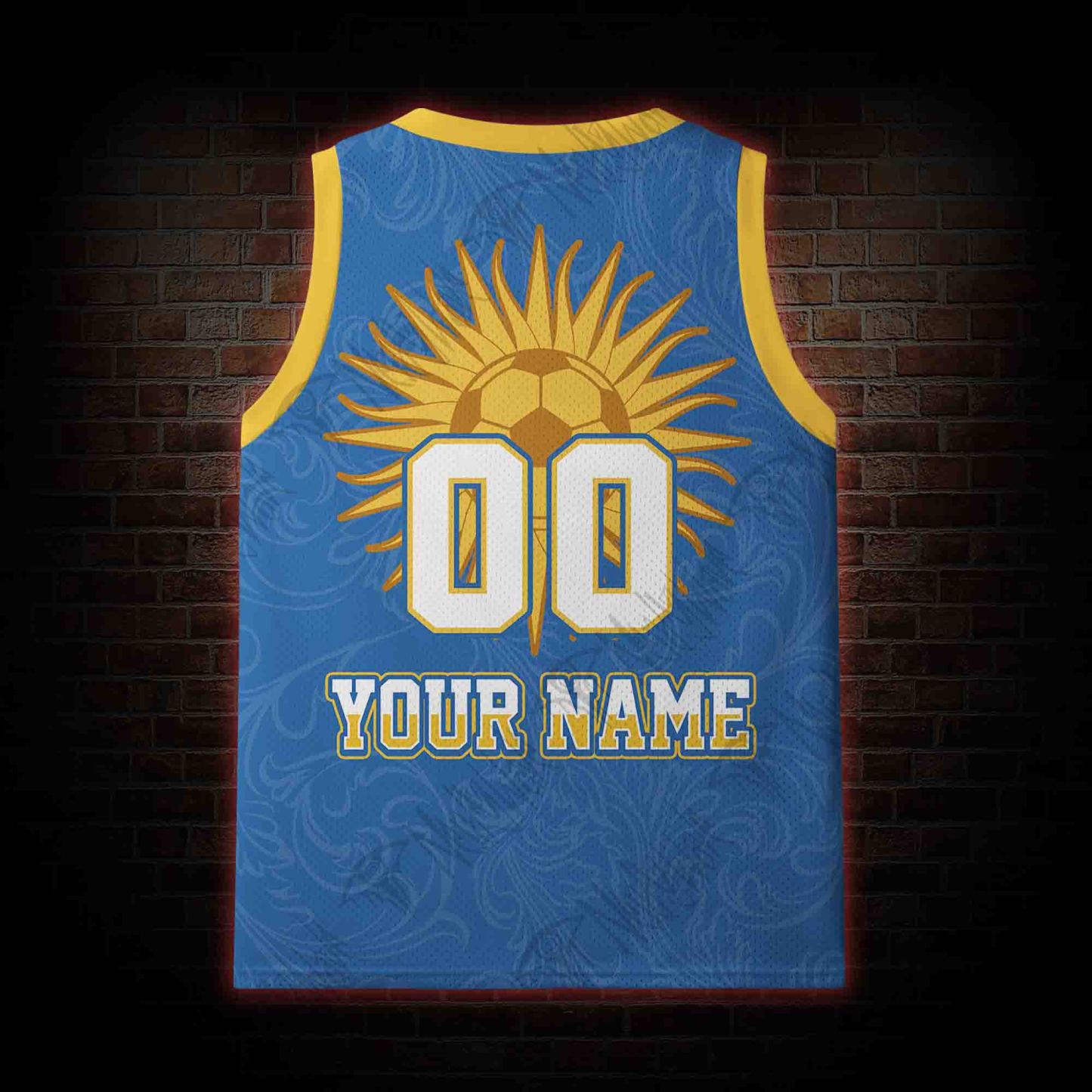 Personalized Bald Eagle Football Mesh Jersey Tank Top