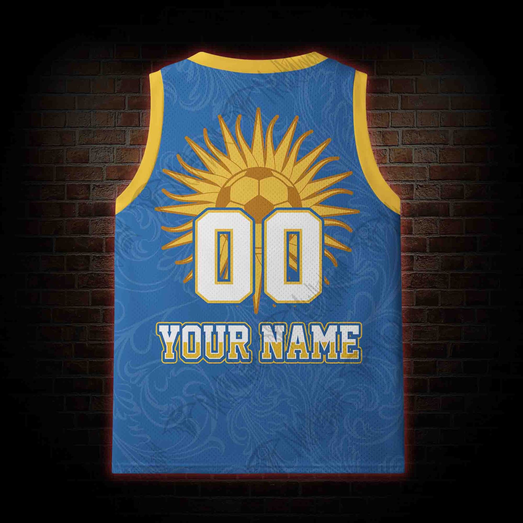Personalized Bald Eagle Football Mesh Jersey Tank Top