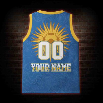 Personalized Bald Eagle Football Mesh Jersey Tank Top