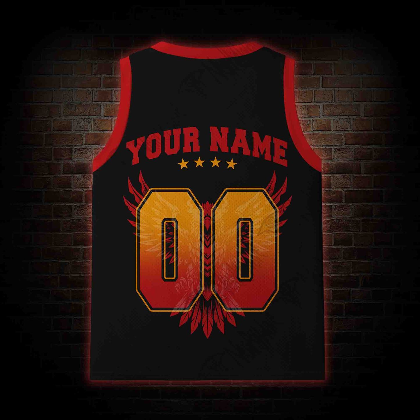Personalized Bald Eagle Football Mesh Jersey Tank Top