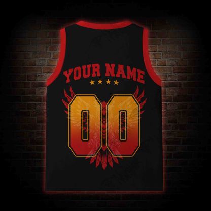 Personalized Bald Eagle Football Mesh Jersey Tank Top