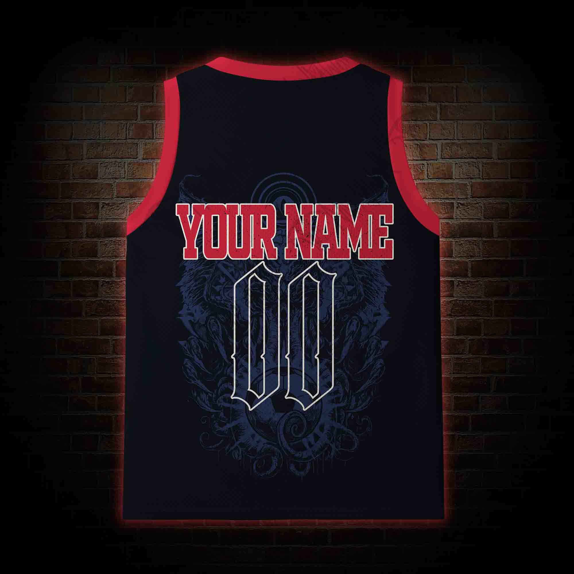 Personalized Bald Eagle Football Mesh Jersey Tank Top