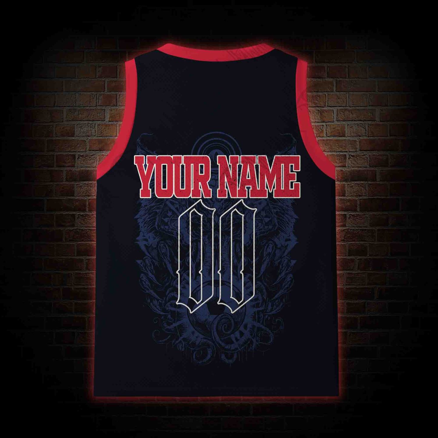 Personalized Bald Eagle Football Mesh Jersey Tank Top