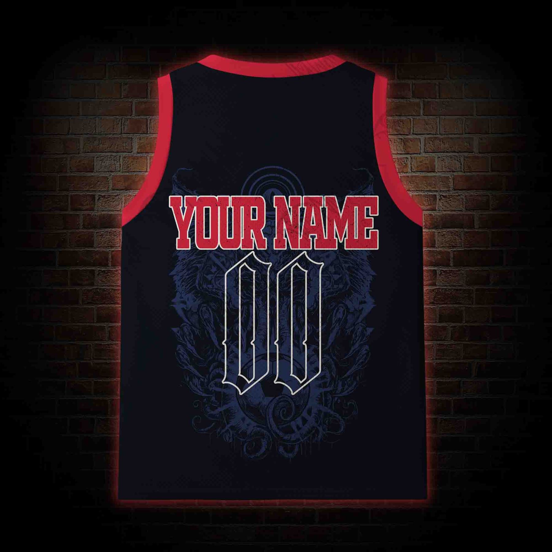 Personalized Bald Eagle Football Mesh Jersey Tank Top