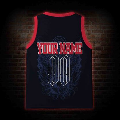 Personalized Bald Eagle Football Mesh Jersey Tank Top