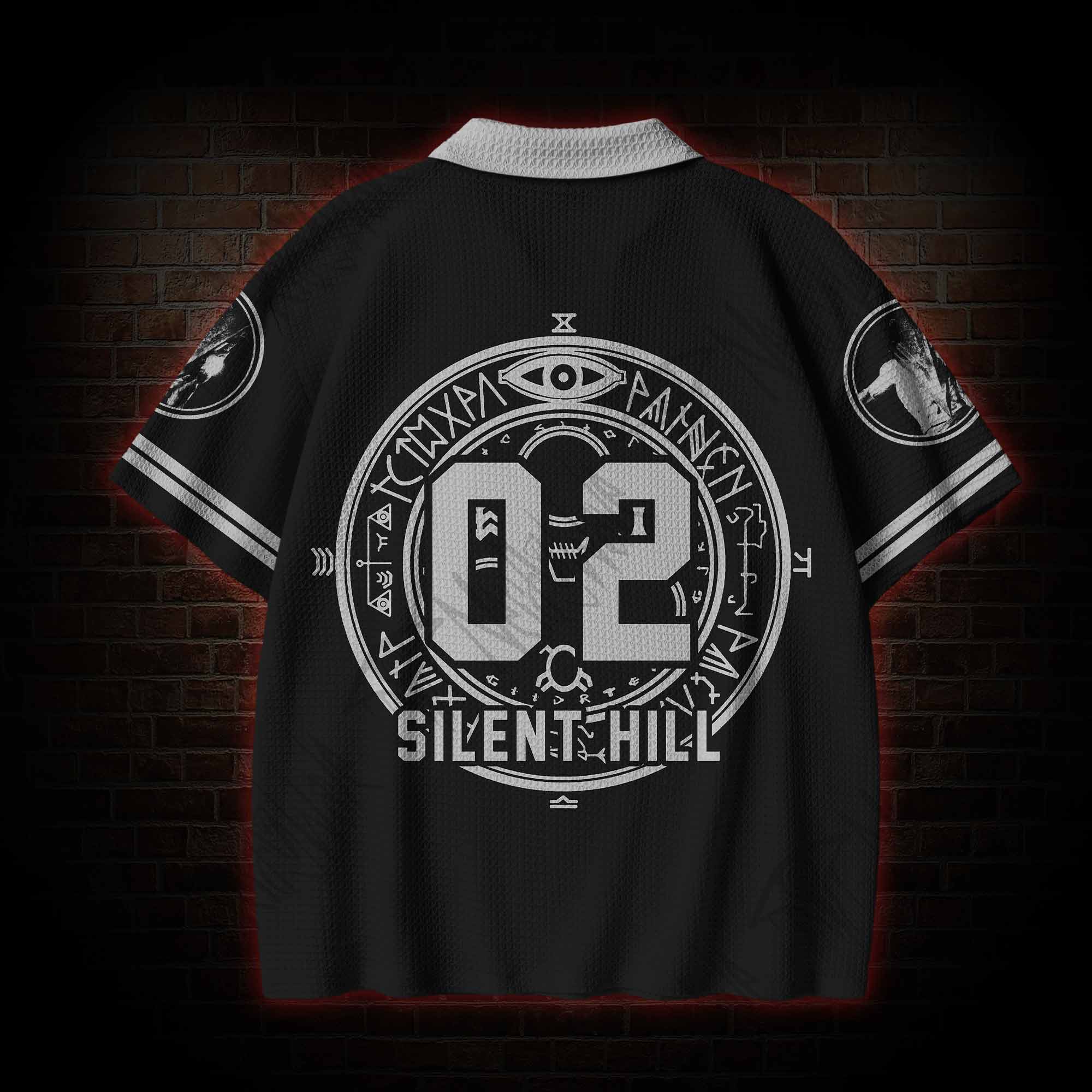 The Silent is Broken Crochet Knit Polo Shirt