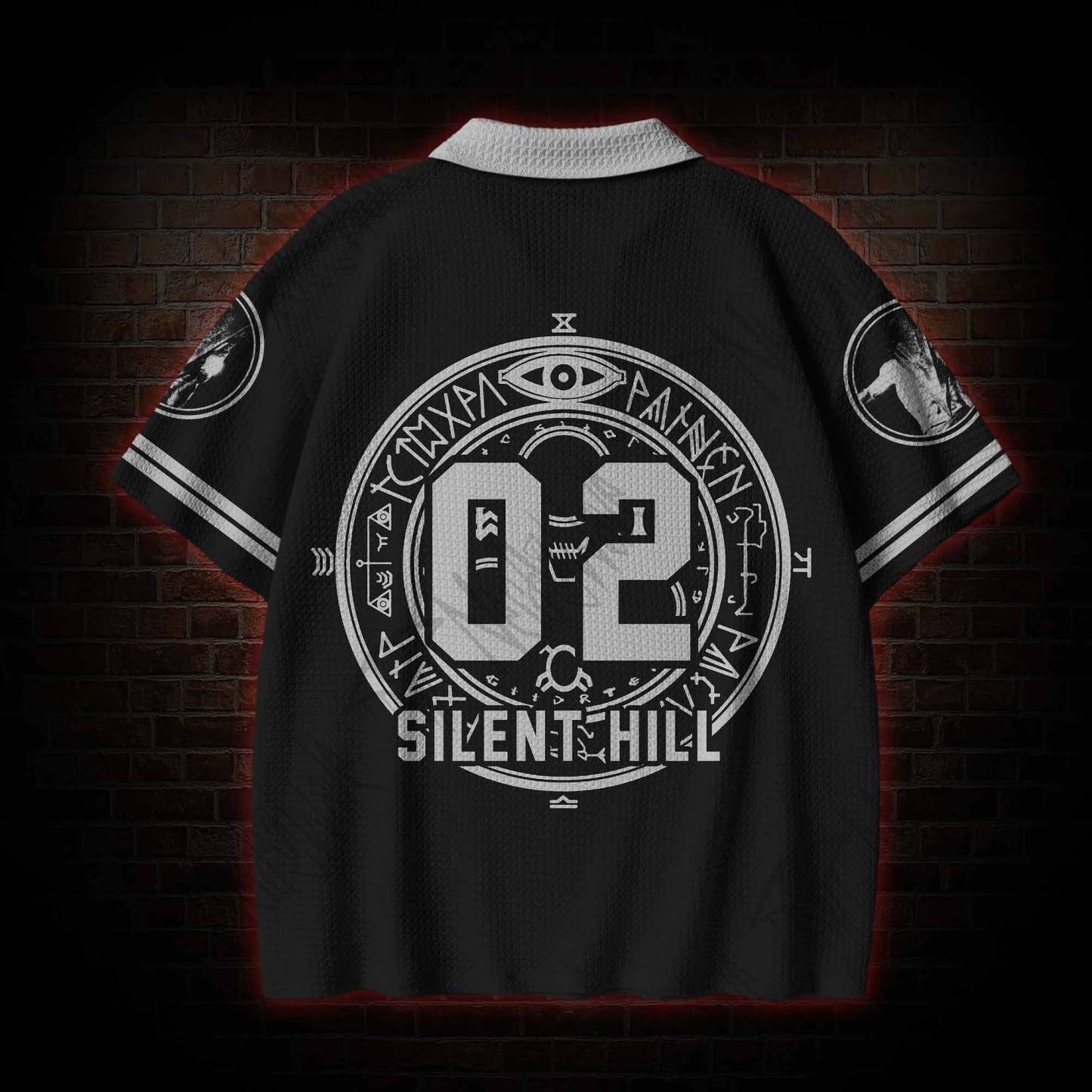 The Silent is Broken Crochet Knit Polo Shirt