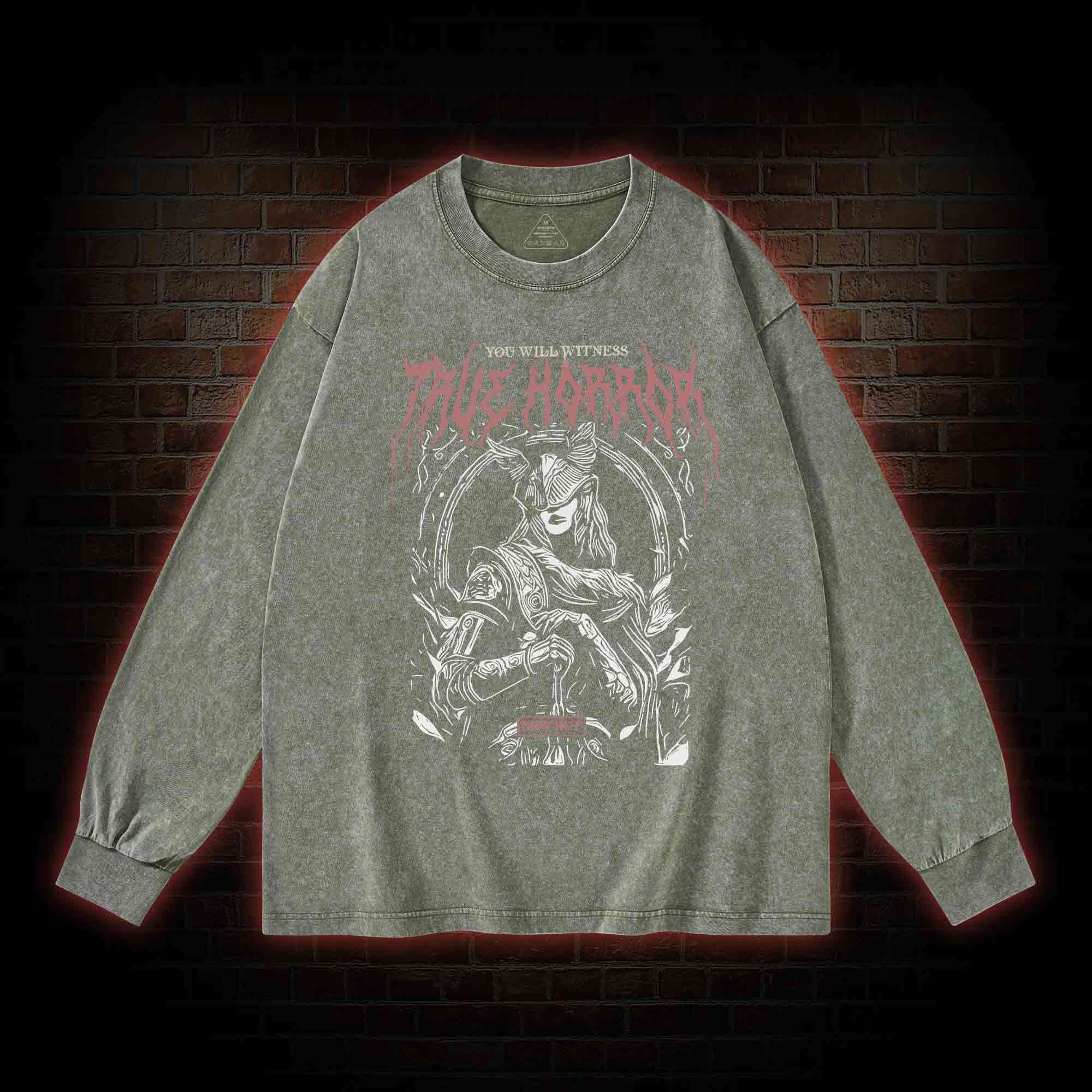 True Horror Washed Long-Sleeve T-shirt