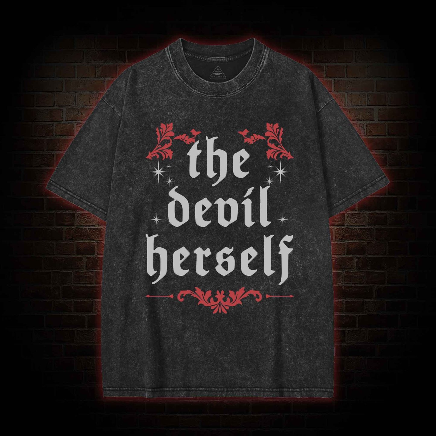 The Devil Herself Washed T-shirt