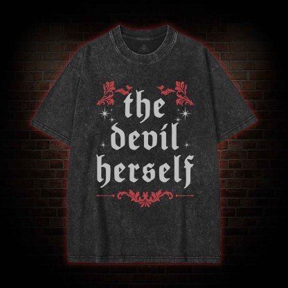 The Devil Herself Washed T-shirt