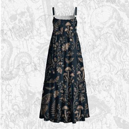 Cryptids in The Jungle Wide Straps Maxi Dress