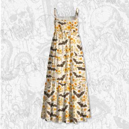 Batty Botanical Wide Straps Maxi Dress