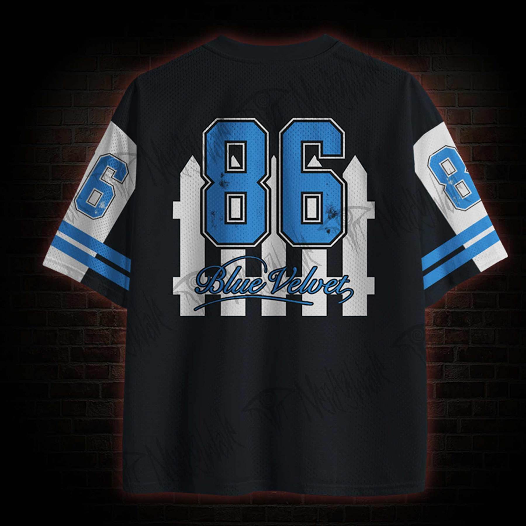 Blue Velvet Mesh Jersey