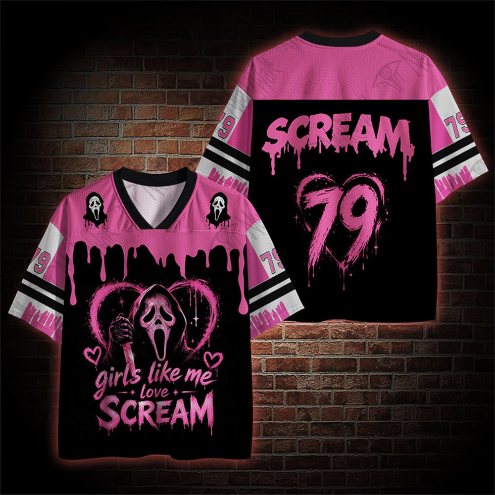 Girls Like Me Love Scream Mesh Jersey