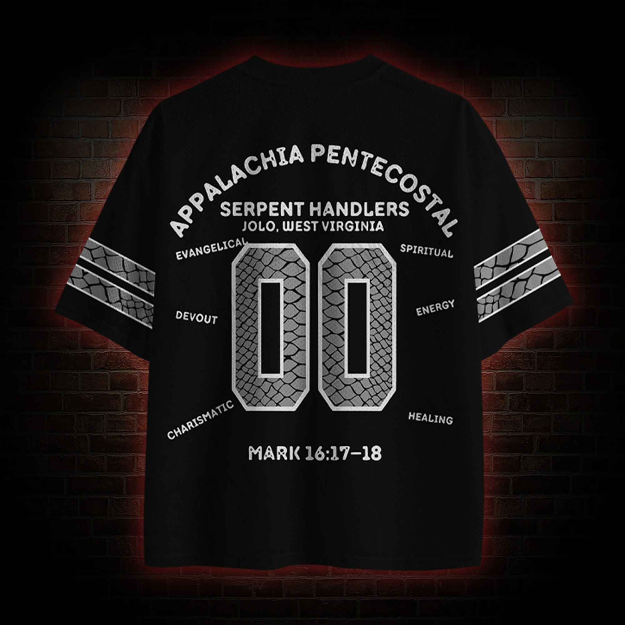 They Shall Take Up Serpents Mesh Jersey