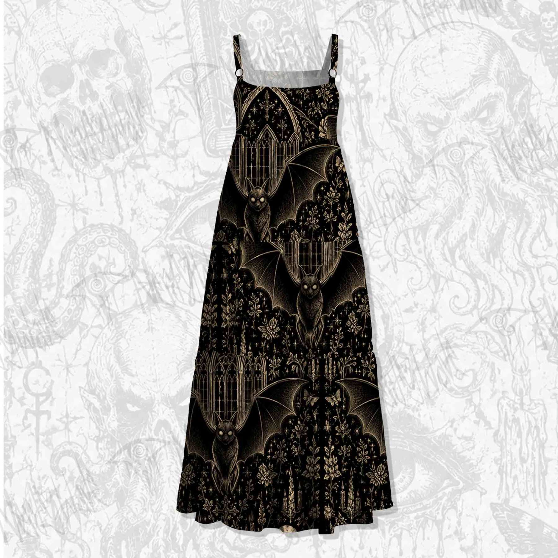The Bat Wide Straps Maxi Dress
